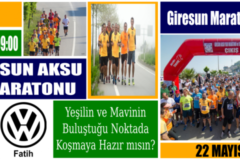 Giresun Aksu Maratonu Çip Dağıtımı 21 Mayıs'ta Deppoy Mevkiinde